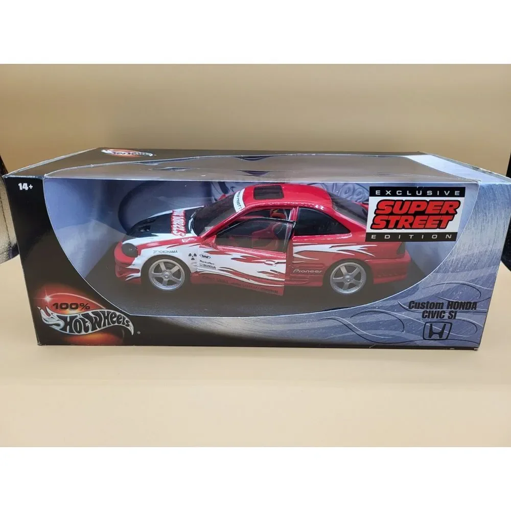 Hot Wheels Custom Honda Civic SI‎ Super Street Edition Red